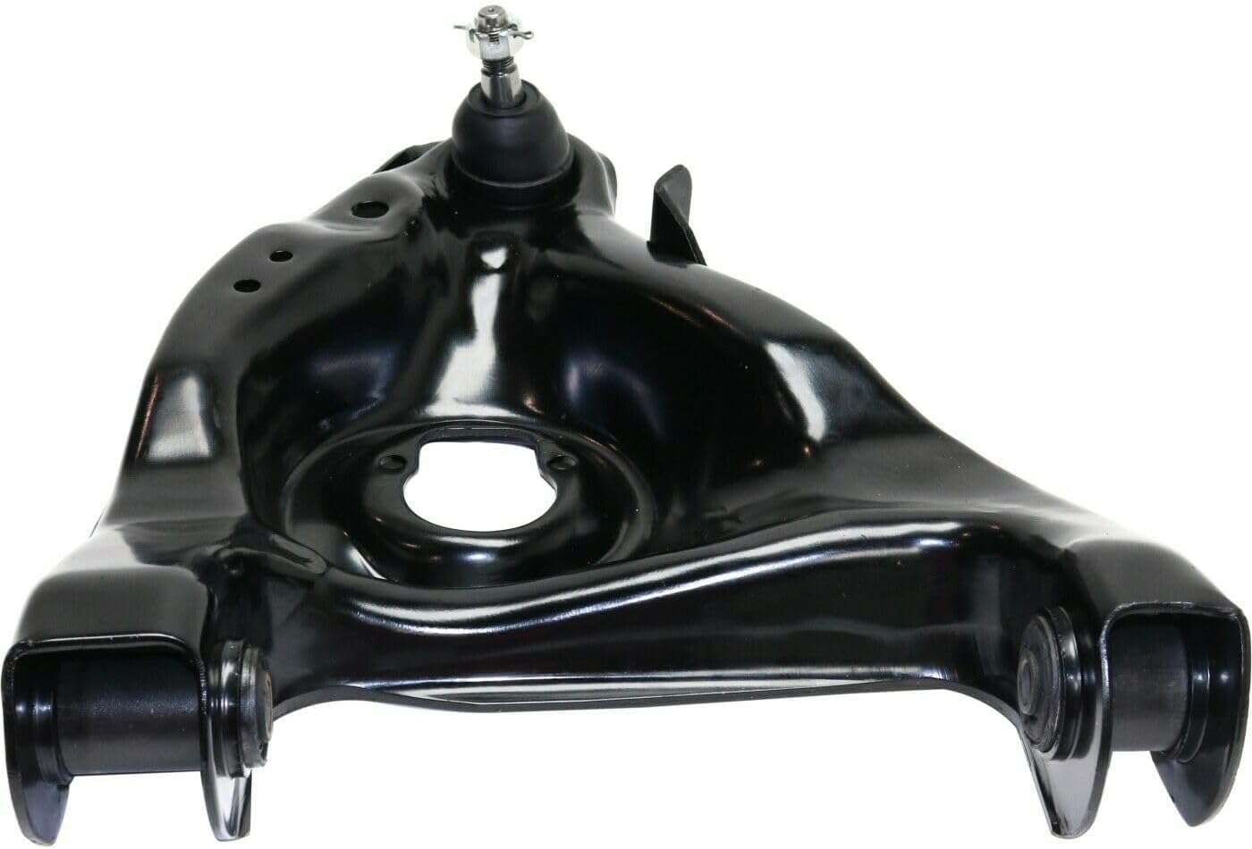 Control Arm Assembly for GMC & Chevy Trucks Front Lower Right Passenger Side with Ball Joints Rubber Bushing Stamped Design Includes Nuts Control Arm Feature