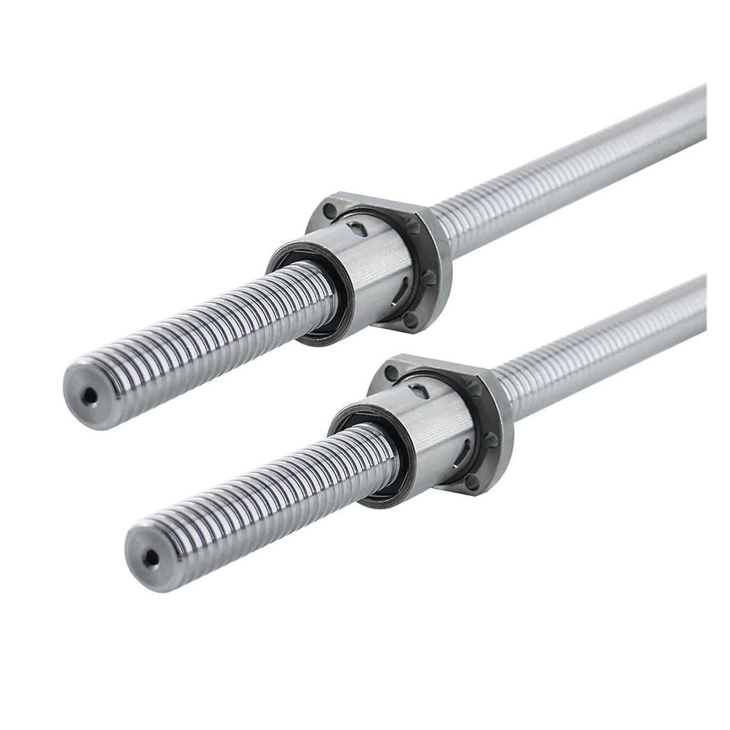 Metal Ball Screw nut end Processing C3 Level Ground SFU2010 Ball Screw R20 Lead 10mm Ball Nut （0.001mm/300mm）(1000mm)