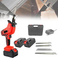 Cordless Reciprocating Saw with Lock Switch Compact One-Handed Tool for Pruning, 21v Electric Saber Saw Set,for Cutting Wood/Metal and Plastic