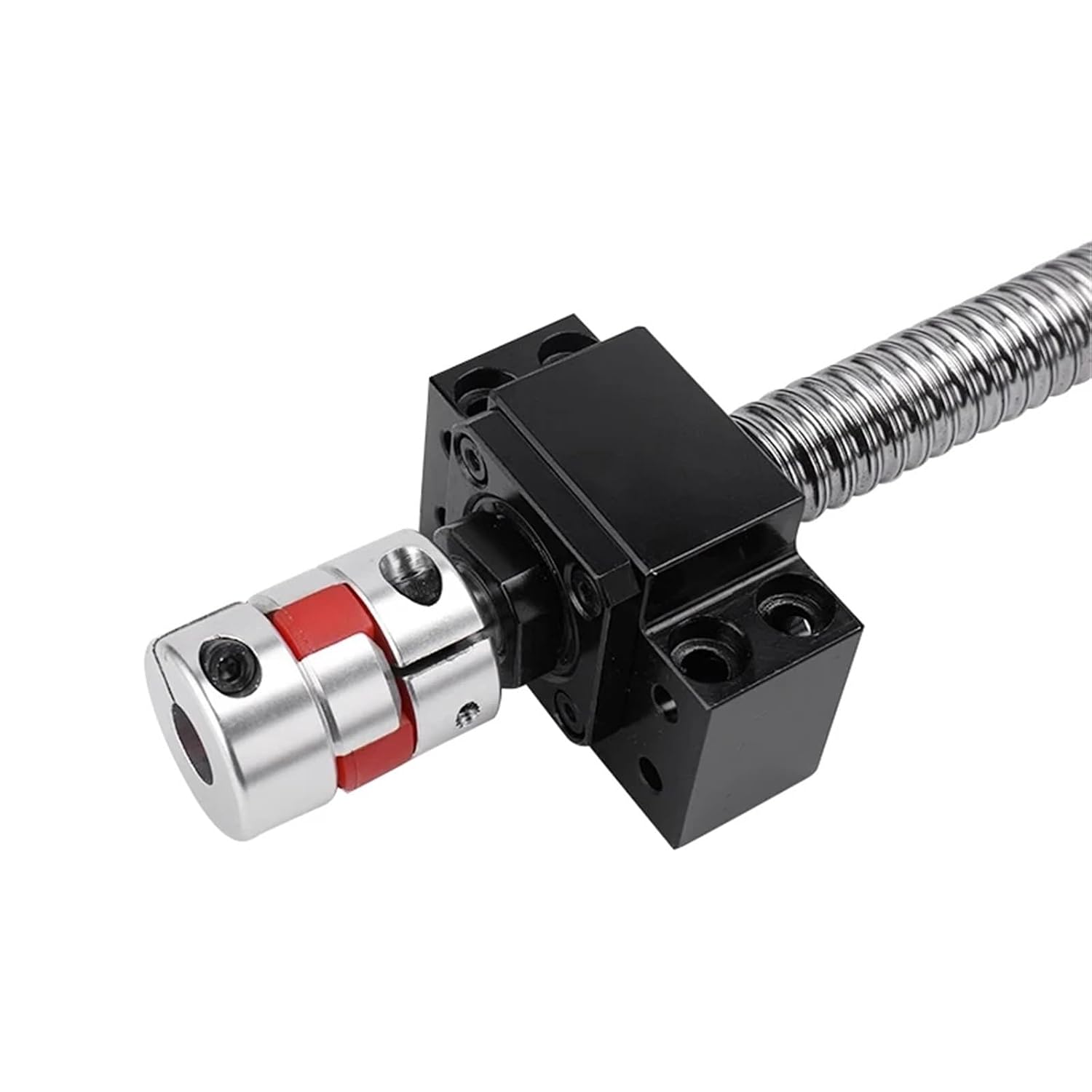 Ball Screw, Linear Guide Ball Screw 1pcs Ball Screw SFE1616 Ball Nut End Machined+BKBF12+DSG1616H Nut Housing+XB25*30-8 * 10mm Coupling(700mm)