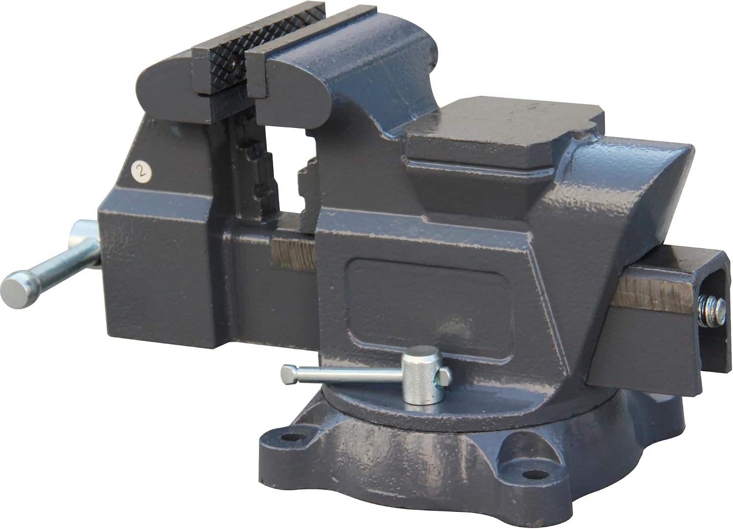 KAKA INDUSTRIAL Bench Vises 4 Inch Jaw Width, 3 Inch Jaw Opening Homeowner's Vise, Swivel Base Heavy Duty, for Drilling, Pipe Cutting, Woodworking AVS-100