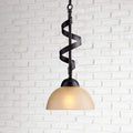 Franklin Iron Works Bronzeador Oil Rubbed Bronze Mini Pendant Light 7' Wide Farmhouse Industrial Rustic Amber Glass Bowl Shade for Cottage Core Dining Room Living House Foyer Kitchen Island Entryway
