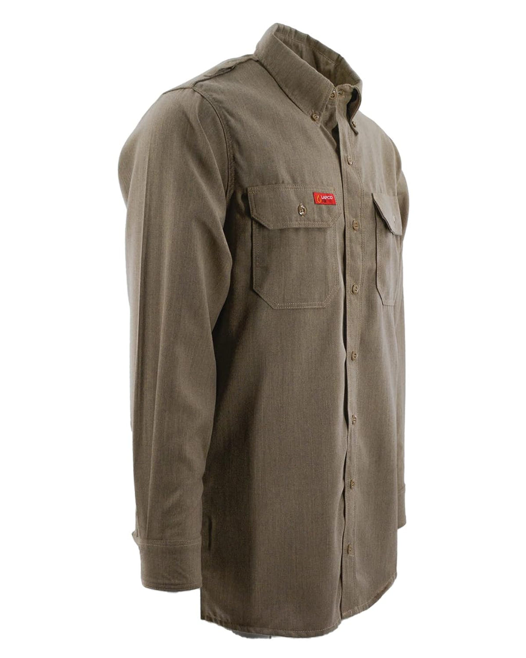 LAPCO FR Men's 5.5oz. Westex DH Air Work Shirt, Khaki, LAR Regular