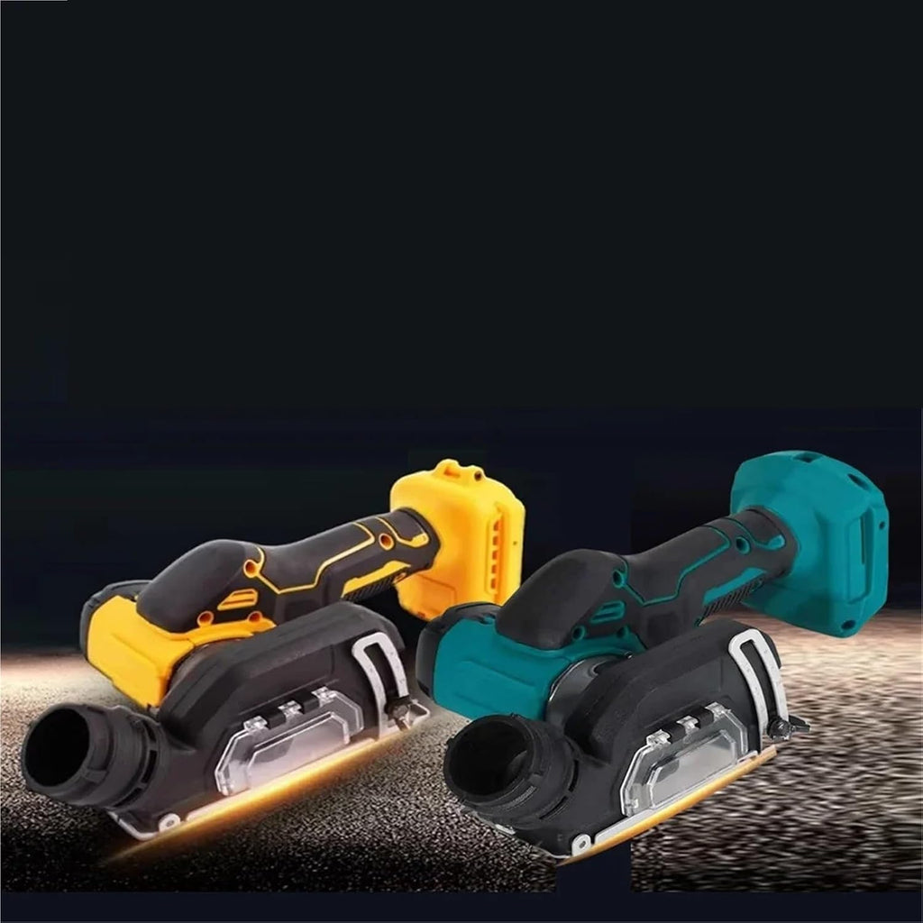 Reciprocating Saw, Cordless 3IN Mini Angle Grinder Electric Cut Off Tool Woodworking Cutting Circular Saw Power(Blue)