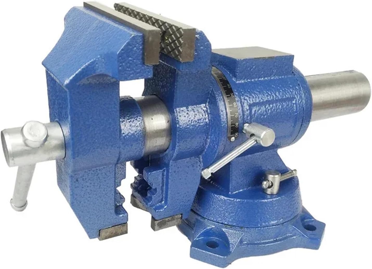 4'' 5' 6'' Heavy Duty Bench Vise, 360 Swivel Locking Base Desktop Clamp Vise, 100mm/125mm Jaw Width, 100mm/125mm Jaw Opening(4 Inch)