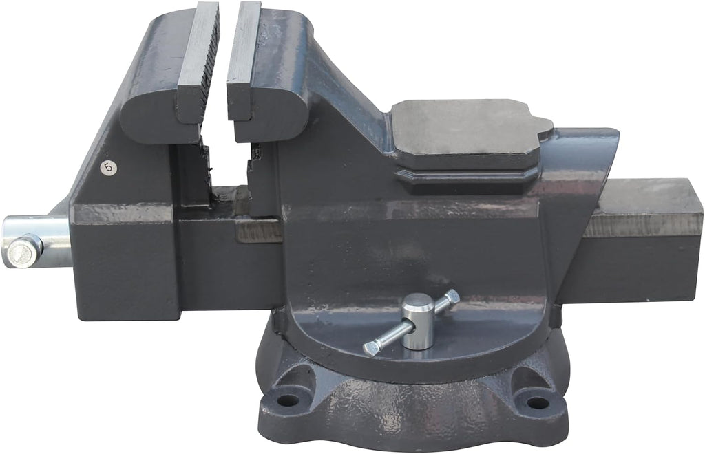 KAKA INDUSTRIAL Bench Vises 6 Inch Jaw Width, 6 Inch Jaw Opening Homeowner's Vise, Swivel Base Heavy Duty, for Drilling, Pipe Cutting, Woodworking AVS-150