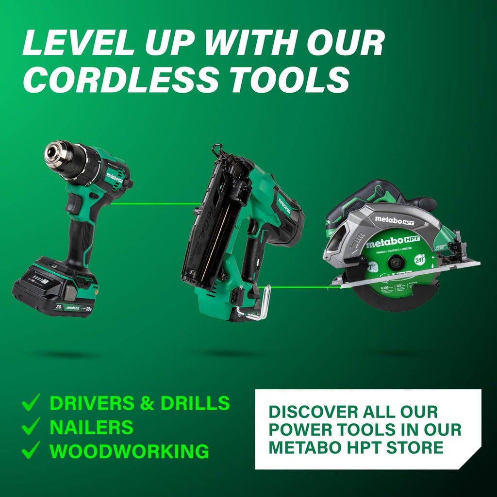 Metabo HPT 36V MultiVolt 6-1/2' Cordless Track Saw Kit, Adjustable Bevel -1 to 46°, Over 2-1/2' Cutting Depth, Lightweight Design, Includes 4.0Ah Metabo Battery and Rapid Charger, C3606DPA