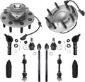 Detroit Axle - 12pc Front Suspension Kit for 2003-2005 Dodge Ram 2500 3500 Truck, 2 Wheel Bearing Hubs Assembly 2 Lower Ball Joints 4 Inner Outer Tie Rods 2 Sway Bars 2 Boots 2004 Replacement