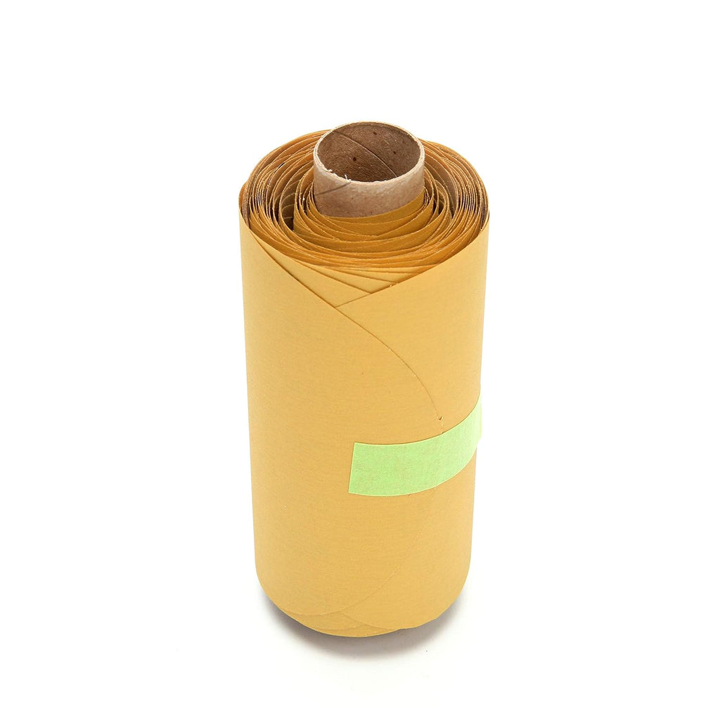 Cubitron II Stikit Gold Paper D/F Disc Roll 216U, PSA Attachment, Aluminum Oxide, 5' Diameter, P100 Grit (Roll of 125)