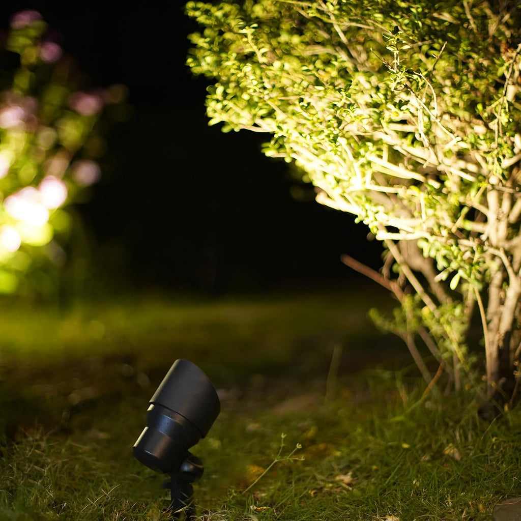 Landscape Spotlights Low Voltage Spot Lights Outdoor Lighting 8PK 6W LED 145 Lumens Weatherproof Floodlights 12V AC Metal Yard Lights with Connectors and Stakes for Tree Building Fence