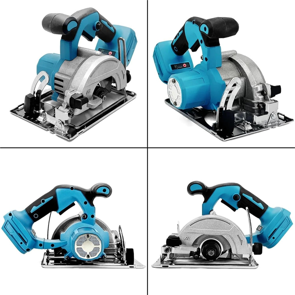 Reciprocating Saw, Handheld Electric Circular Saw 125MM Cordless 5inch Brushless Multi-Angle Woodworking Tool(With 1-Battery)