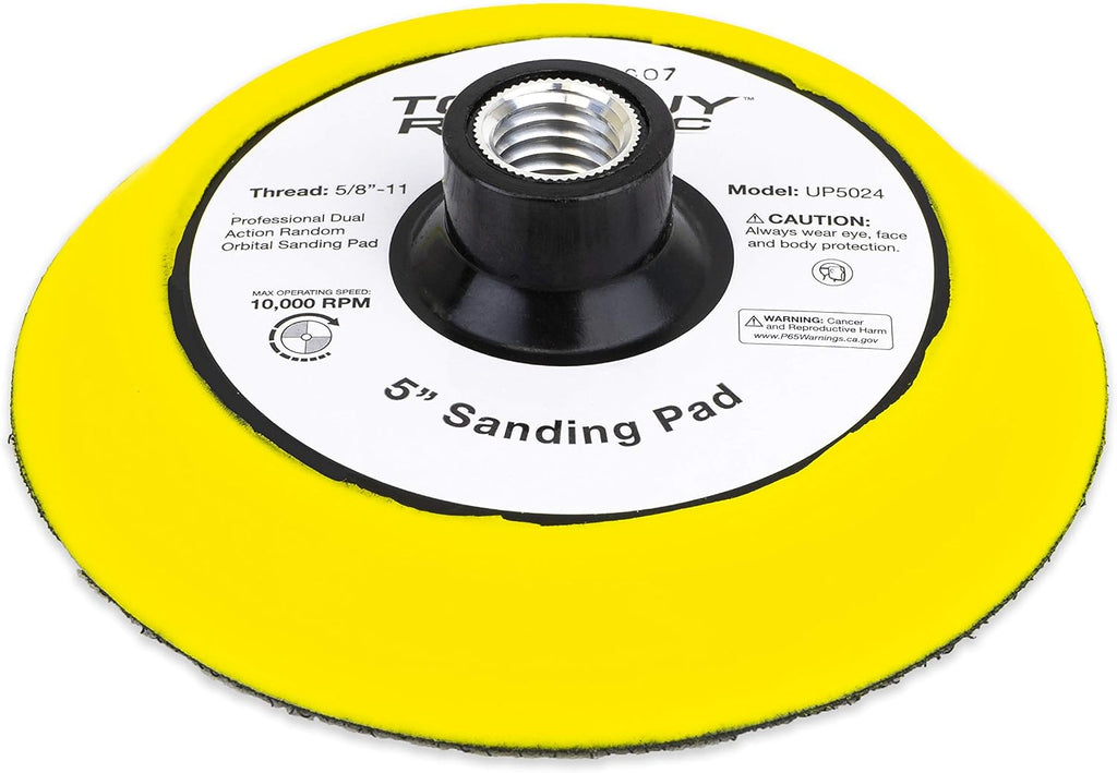 TGR 5' Hook and Loop Sanding Pad with 5/8-11 Threads (10 Pack + 1 Bonus Pad)