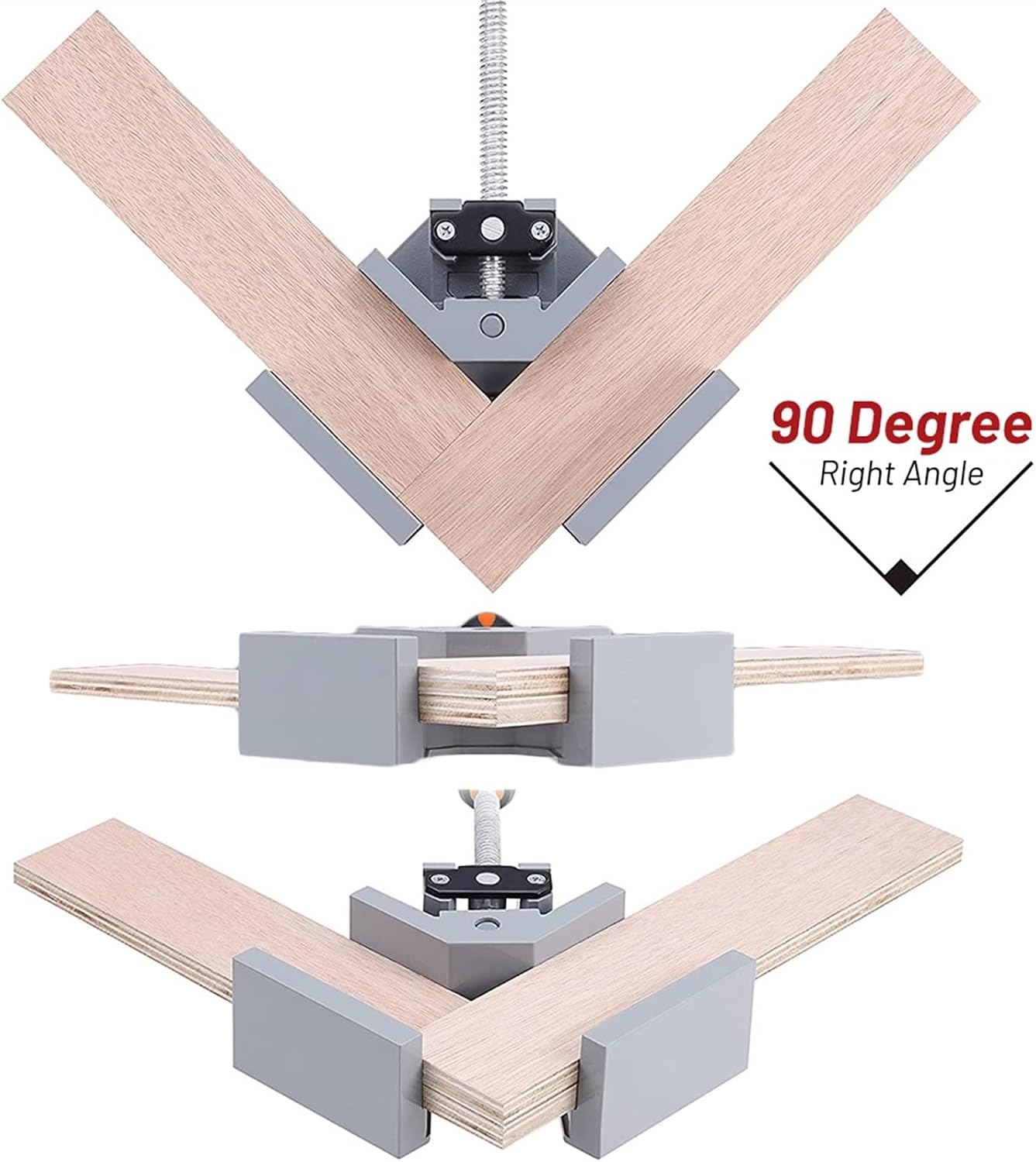 Right Angle Holder Carpentry Corner Clamp Right Angle Clip Clamp Tool Rubber Handle 90 Degrees Bracket Woodworking Photo Frame Vise Holder