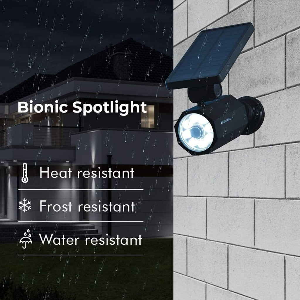 Bell+Howell Bionic Spotlight Deluxe Solar Lights Outdoor Motion Sensor 50% Brighter 8 LED Bulbs LED Lights Waterproof Landscape Spotlights Patio Yard Garden Outdoor Lighting As Seen On TV Set of 5