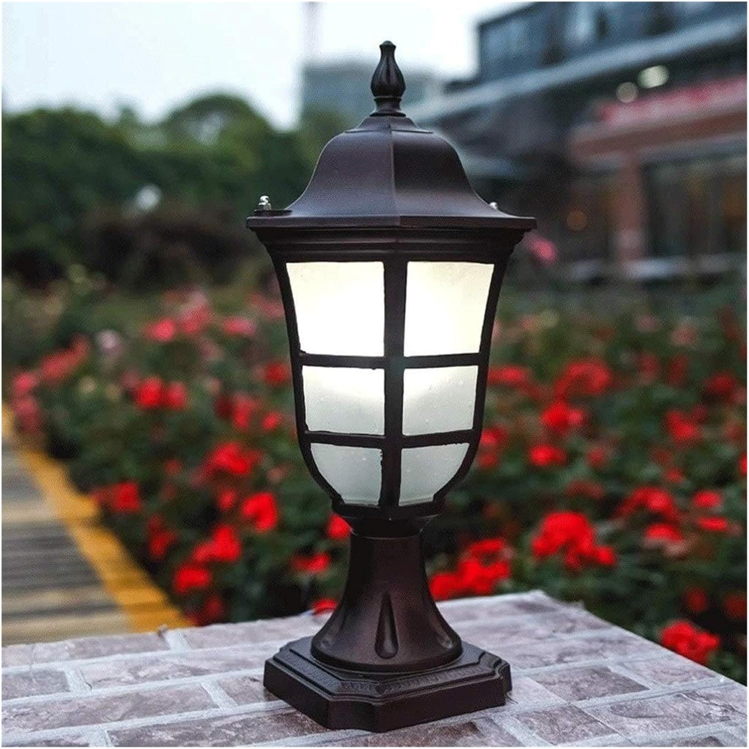 Wall Lamp LED Solar Lawn Light Garden Decoration Landscape Path Lights Waterproof Outdoor Spotlight for Yard Doorway Park (Color : D) (D)
