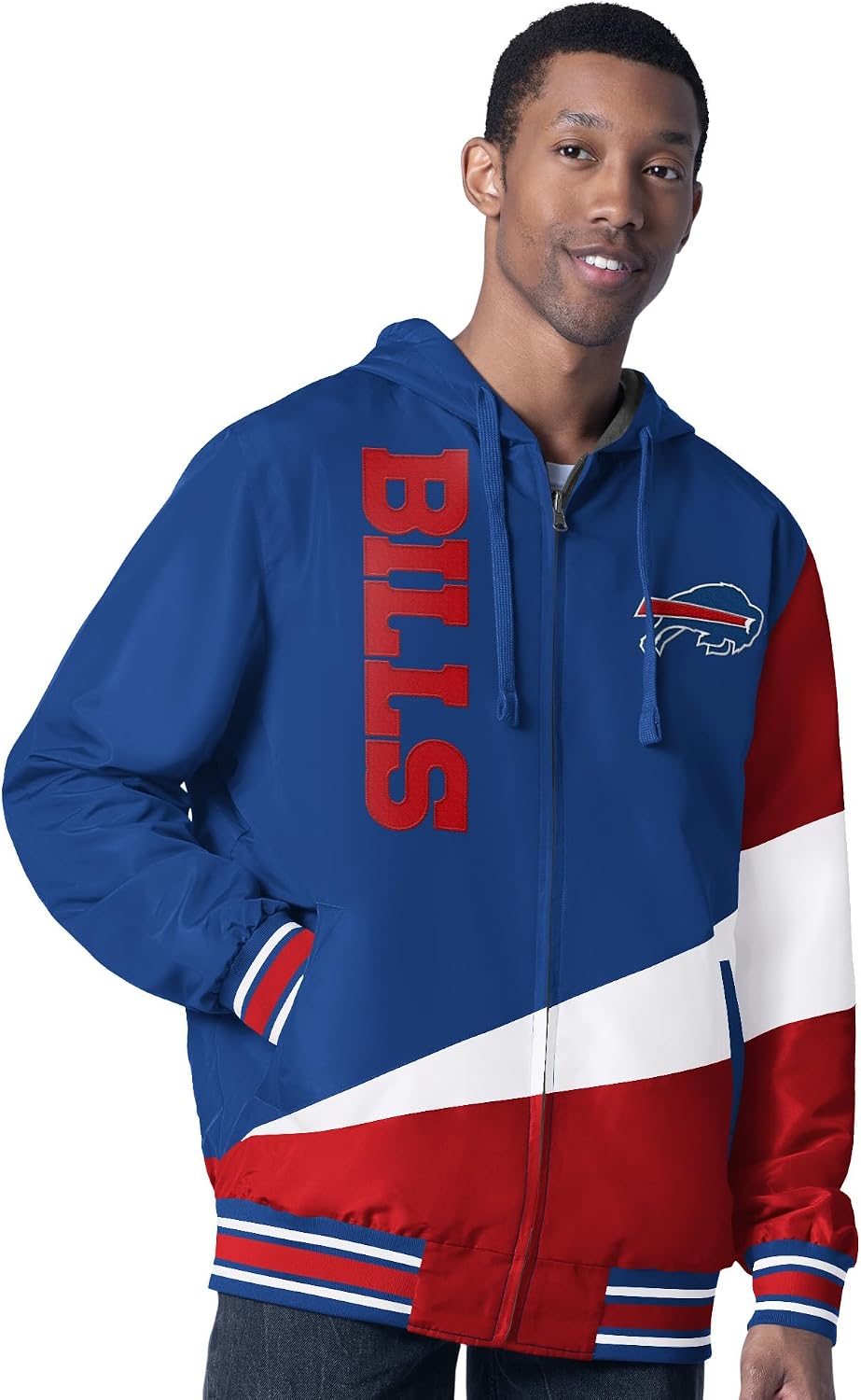 G-III Sports Men's NFL Dual Threat Reversable Full-Zip Hooded Jacket