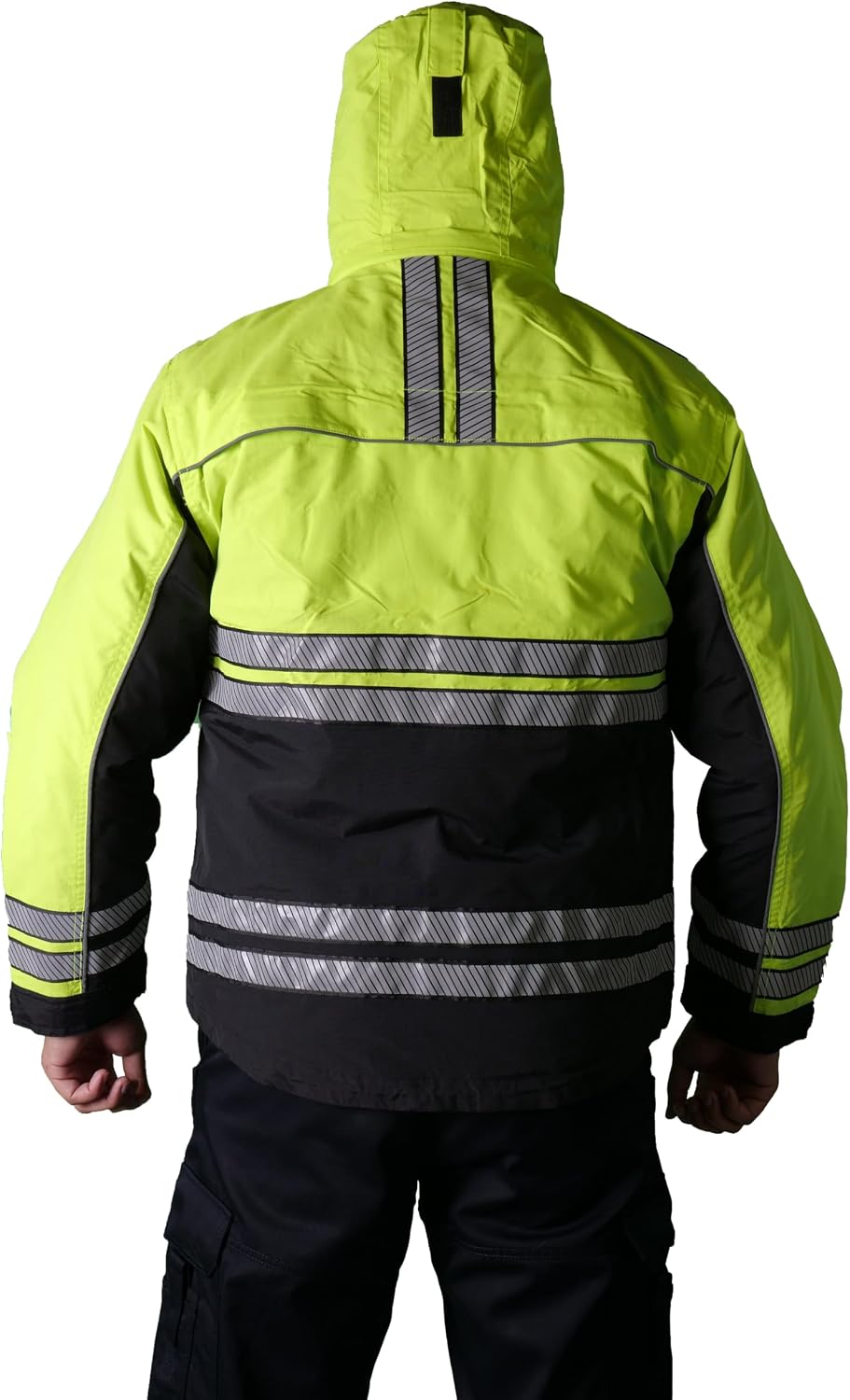 Men's Hi-Vis Heavy Duty Parka - Lancer Work Utility & Safety Jacket