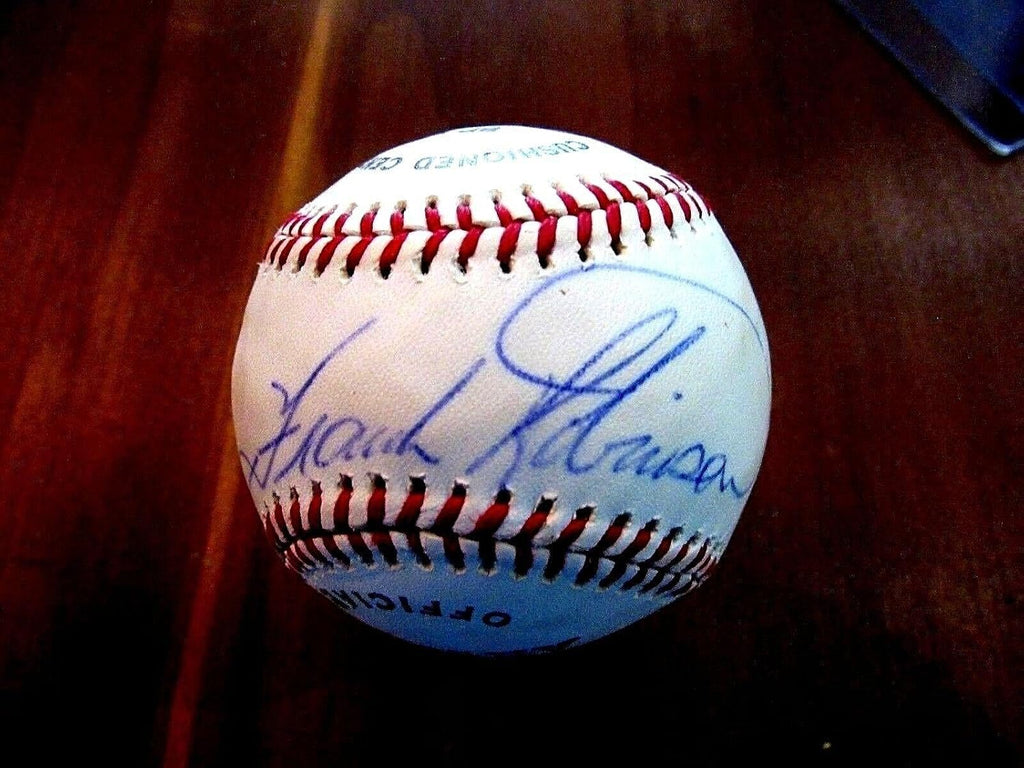 Frank Robinson Hof s Orioles Signed Auto Vintage Spalding Baseball Jsa 2 - Autographed Baseballs