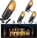 Gardenreet Brass Landscape Lighting - Low Voltage Outdoor Spotlights, Wired LED Uplights 12V, Waterproof Spot Lights, Antique Bronze for Outside Trees Without MR16 Bulb (4 Pack)