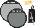 Vic Firth PAD12D 12' Double-Sided Practice Pad Bundle with 6' Practice Pad, Drumsticks, Stick Bag, and Austin Bazaar Polishing Cloth