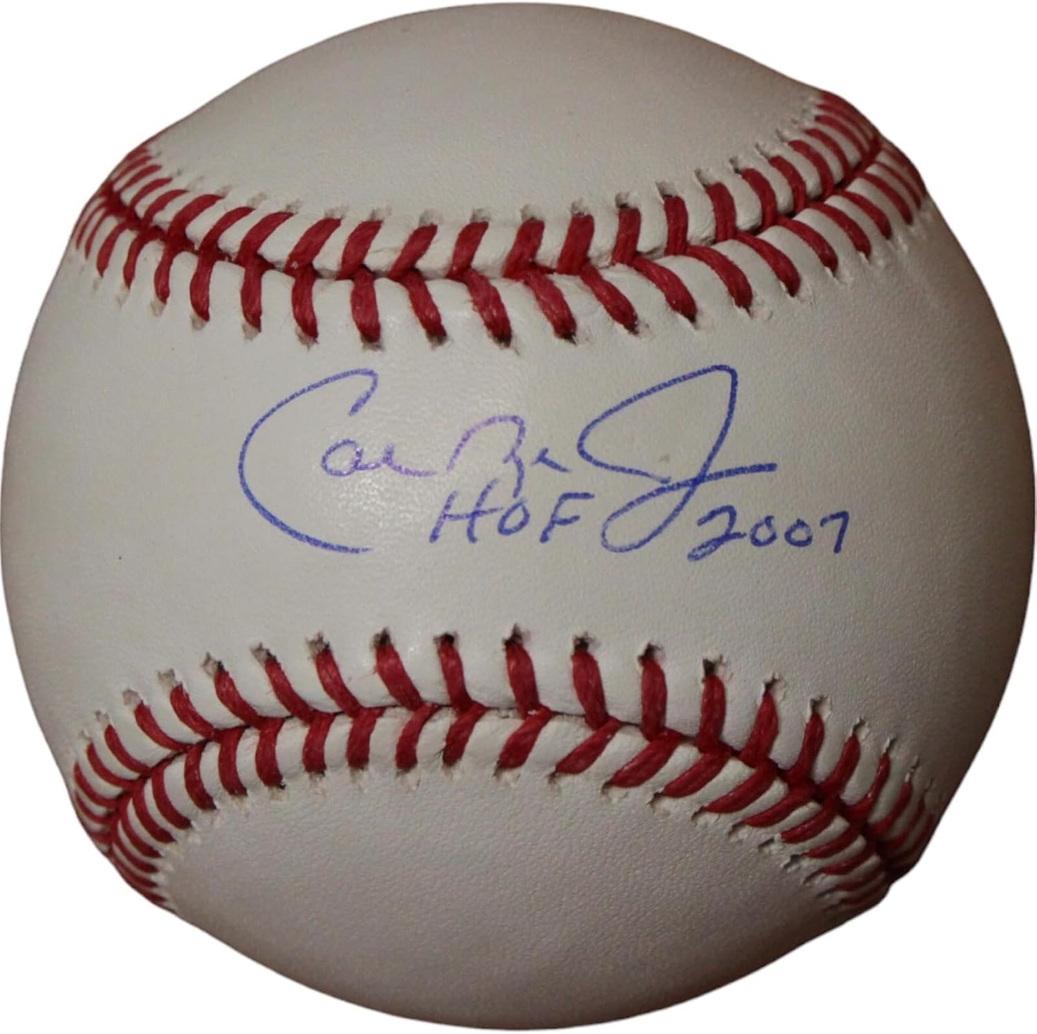 Cal Ripken Autographed/Signed Baltimore Orioles OML Baseball HOF FAN 44434 - Autographed Baseballs