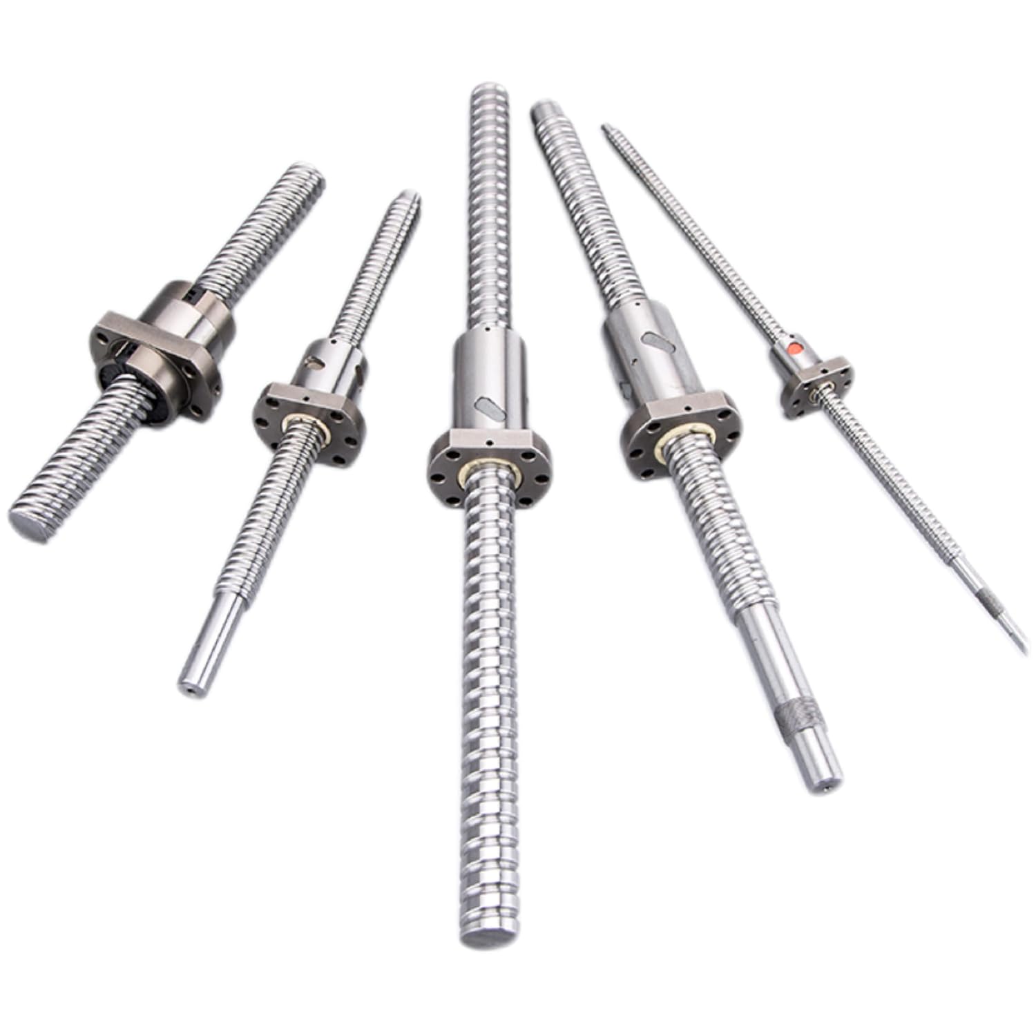 DFU3210 Dual-Nut Ball Screw Assembly (10mm Lead), Bearing Steel Construction,Extended BallScrew Nuts, Includes Mounting Sleeve, for CNC, 3D Printers and Automation