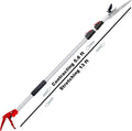 5.6-13 Foot Extendable Tree Pruner, Cut and Hold Pruning Trimmer, Long Reach Pole Saw, Telescoping Fruit Picker, Branches Bypass Lopper