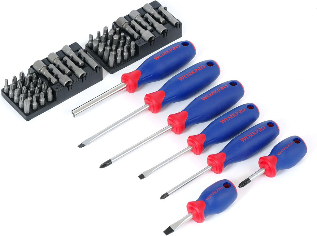 WORKPRO Home Tool Kit (322PCS) and IRWIN VISE-GRIP GrooveLock Pliers Set (2-Piece)