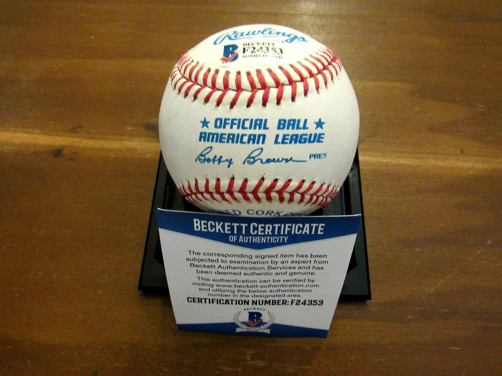 Luis Aparicio Chicago Sox Orioles Hof Signed Auto Vtg Oal Baseball Beckett - Autographed Baseballs