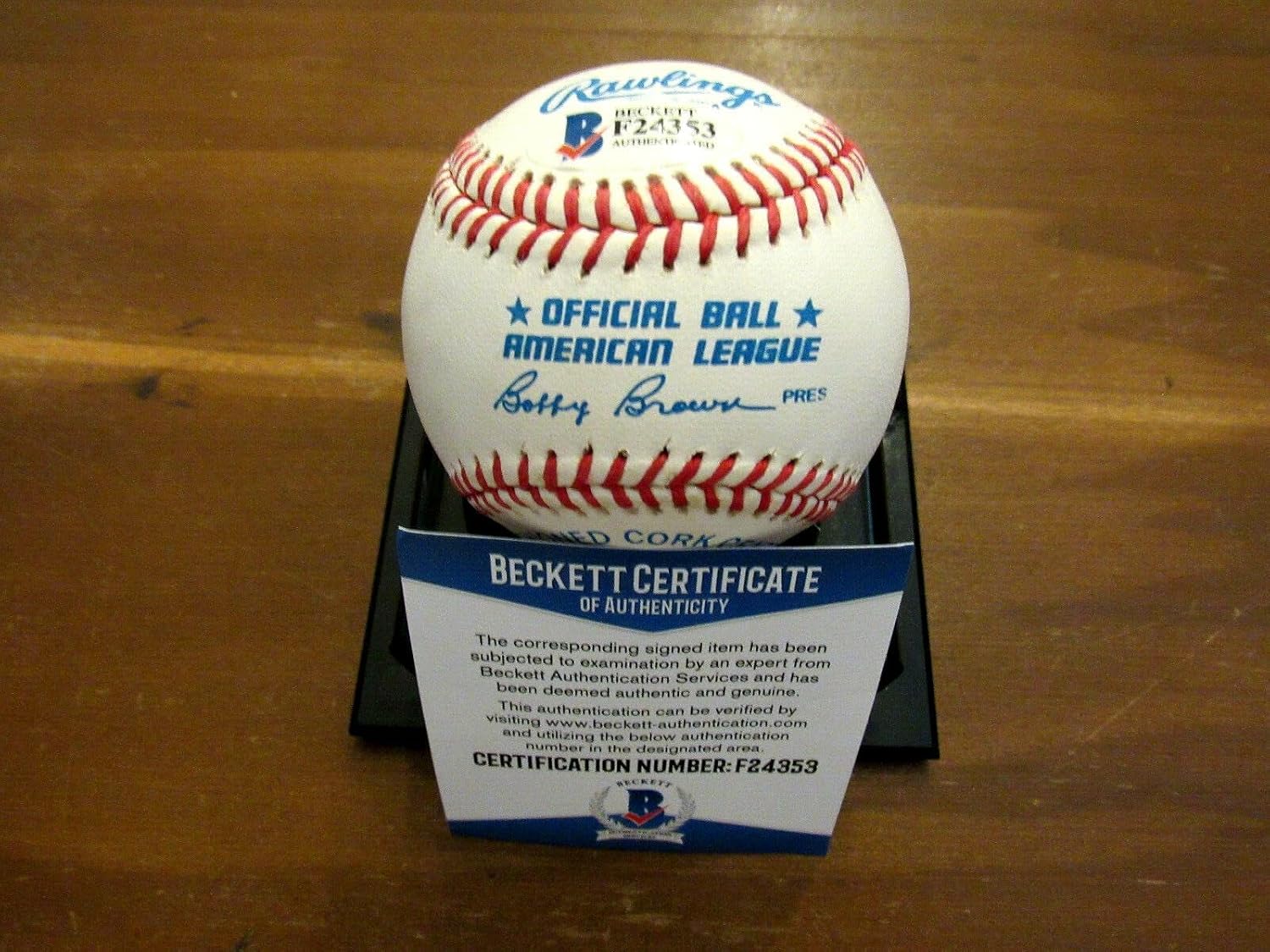 Luis Aparicio Chicago Sox Orioles Hof Signed Auto Vtg Oal Baseball Beckett - Autographed Baseballs