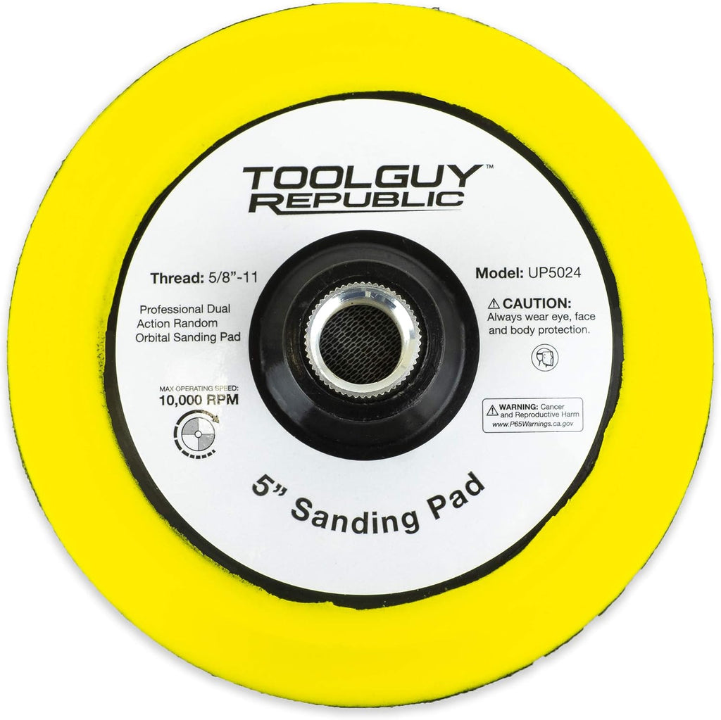 TGR 5' Hook and Loop Sanding Pad with 5/8-11 Threads (10 Pack + 1 Bonus Pad)
