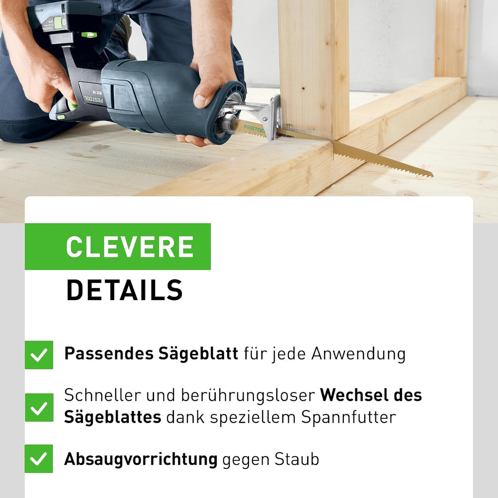 Festool RSC 18 5.0 EB-Plus Cordless Reciprocating Saw