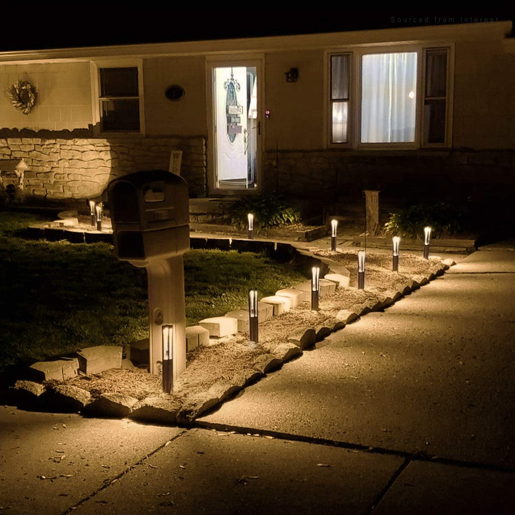 LEONLITE 10-Pack Low Voltage Path Lights, 3W LED Landscape Pathway Lights, Outdoor Landscape Lighting for Driveway, Garden, Aluminum, 12-24V AC/DC, ETL, IP65 Waterproof, 3000K Warm White, Black