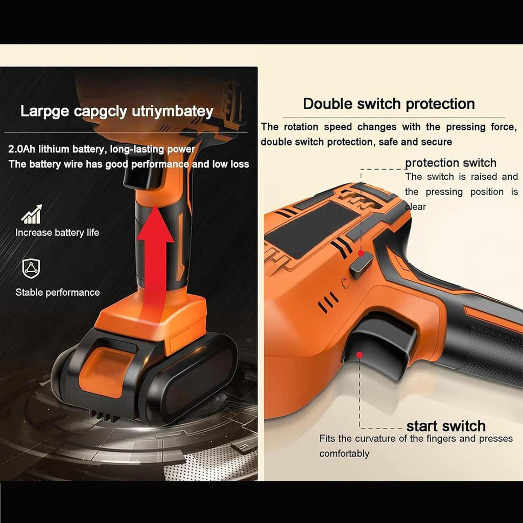 Portable Butcher Saw/with BladesBone Saw Machine Electric Reciprocating Saw for Commercial and Household - Cordless, for Cutting Meat, Pork, Ribs, Wood (2Battery)