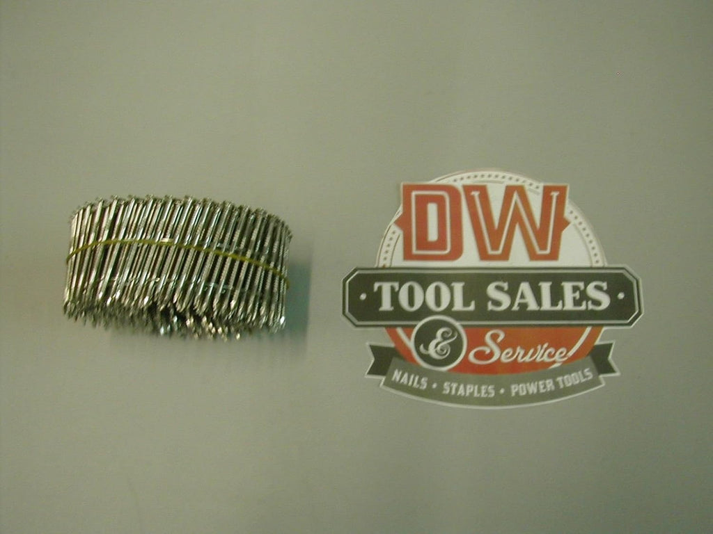 1 7/8' Inch Coil Nails Ring Shank Stainless Steel 15 Degree (3,600)