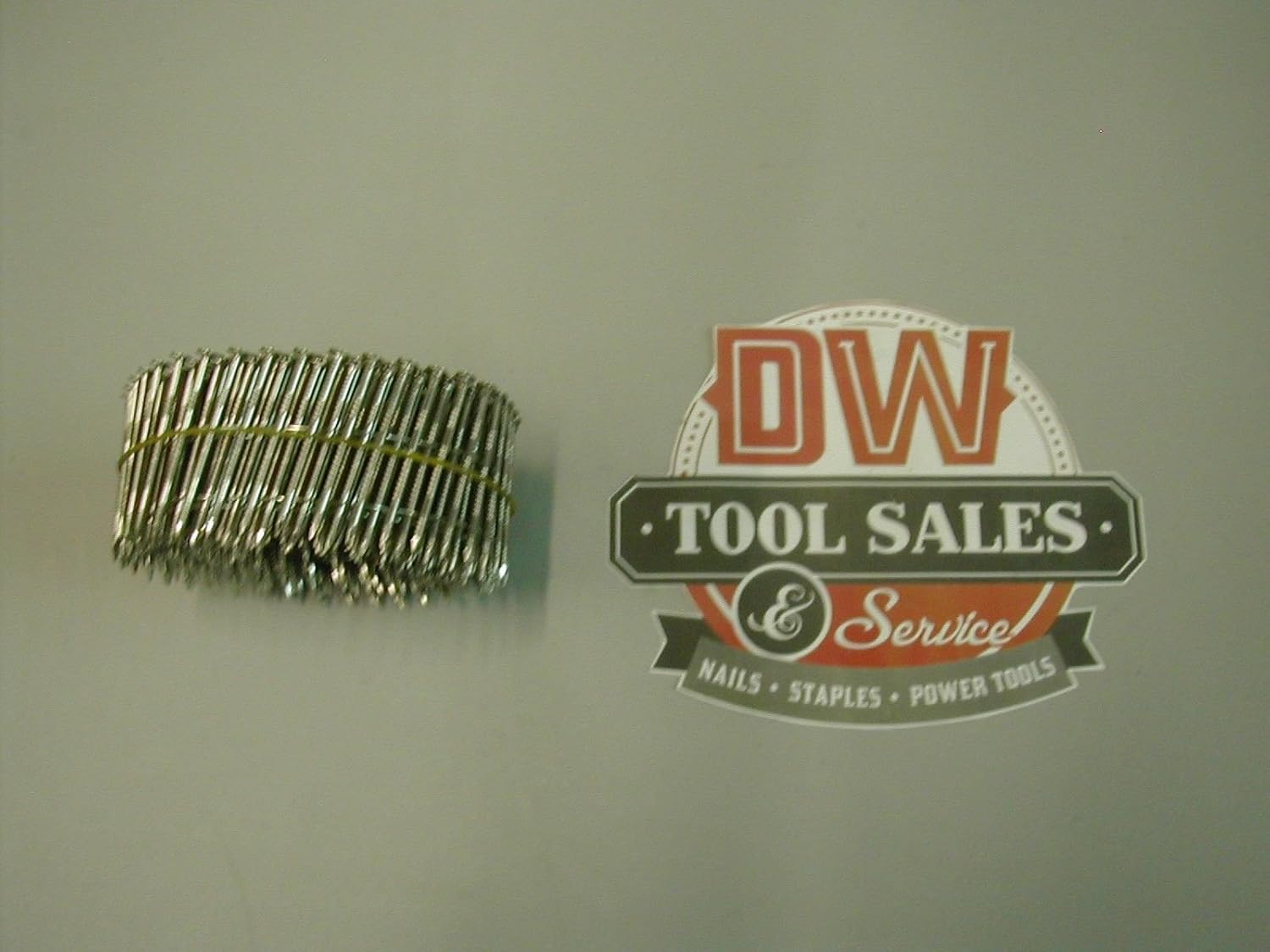 1 7/8' Inch Coil Nails Ring Shank Stainless Steel 15 Degree (3,600)