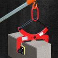 Vertical Plate Lifting Clamp, Heavy Duty Alloy Steel Stone Clamps Forklift for Transporting Wood Slab, High Visibility Lifter Tool with Big Jaw Opening 6-30 Cm(One Color-Opening 2.4-7.1in)