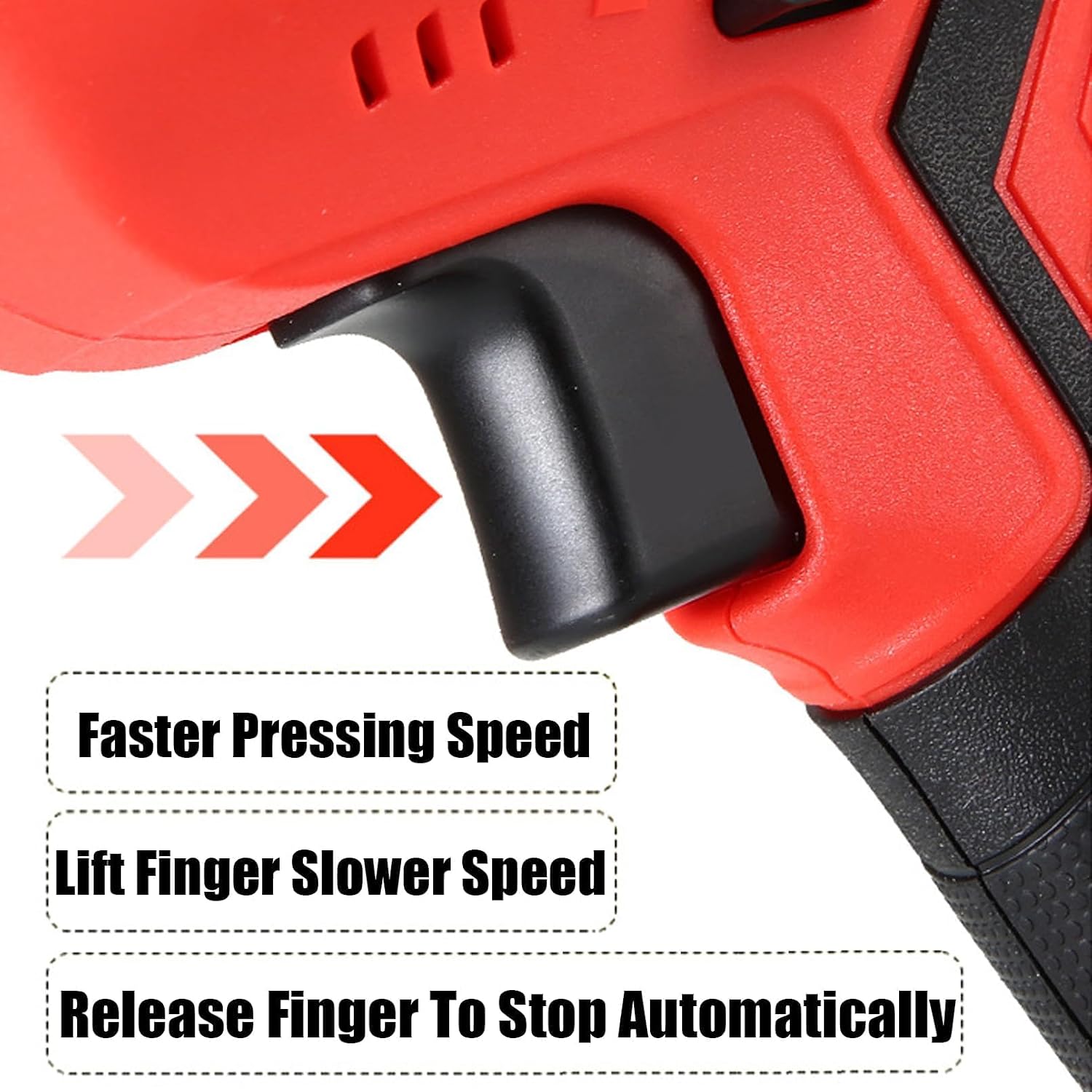 Portable Reciprocating Saw, Electric Bone Cutting Machine, Selt-locking, LED Lighting, With 4 Saw Teeth, 1/2 Batteries,0-3000rpm Variable Speed, for Cutting Meat/Bones,2-Battery