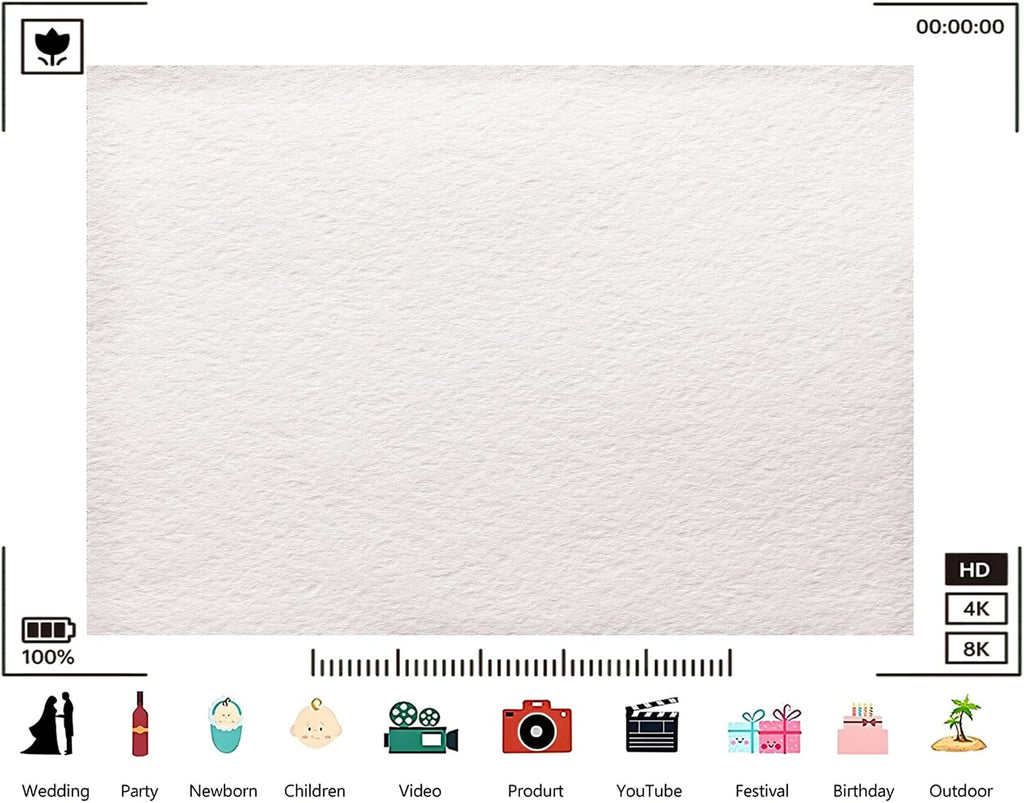 Trykid 20x10ft Pure White Felt Soft Texture Backdrop Fluffy Craft Material Surface Photography Background DIY Project Kids Class Tapestry Party Decoration Photo Studio Prop Fabric