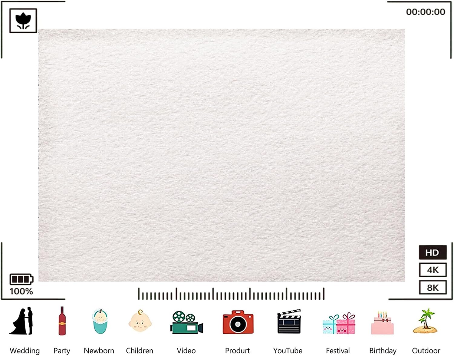 Trykid 20x10ft Pure White Felt Soft Texture Backdrop Fluffy Craft Material Surface Photography Background DIY Project Kids Class Tapestry Party Decoration Photo Studio Prop Fabric