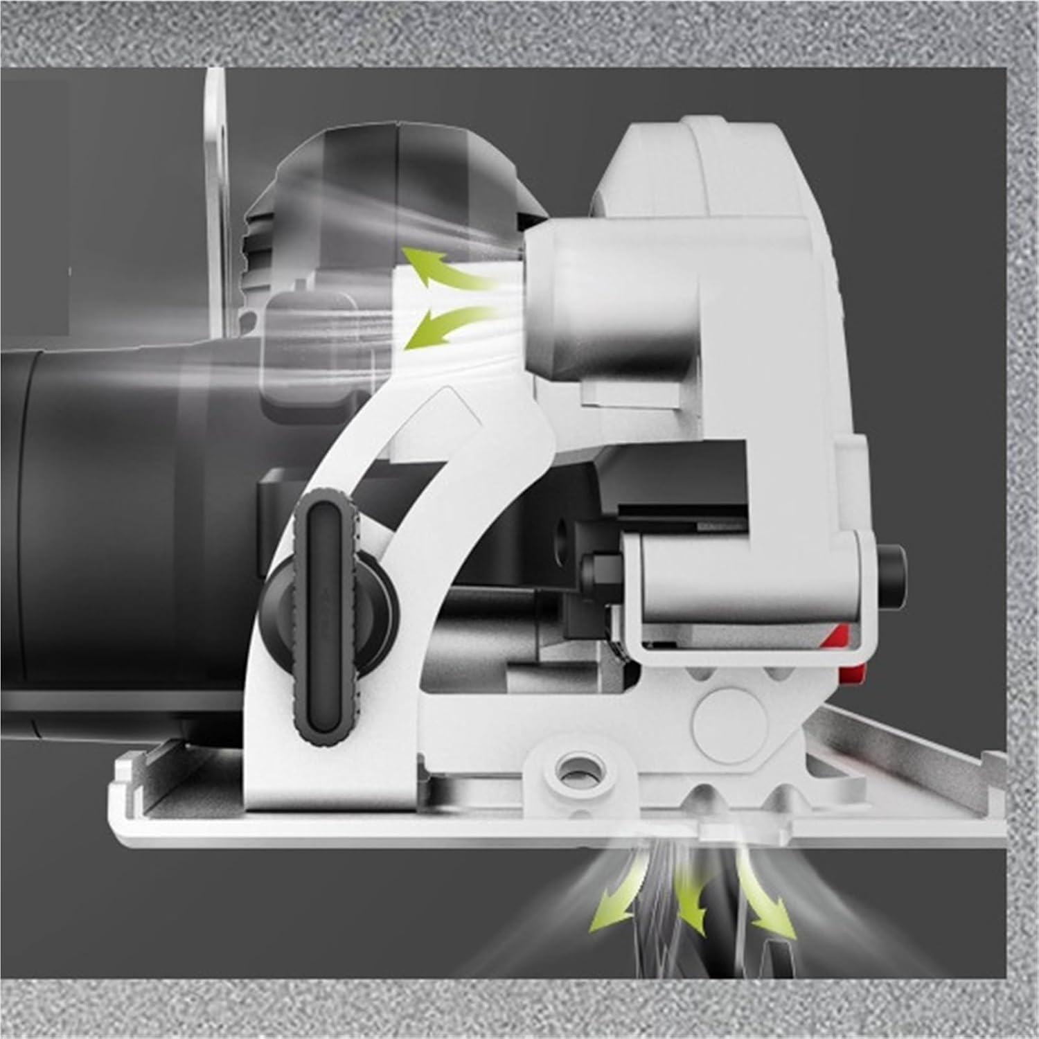 Reciprocating Saw, Cordless Circular Saw Brushless Motor Degree Wood Cutting With Battery