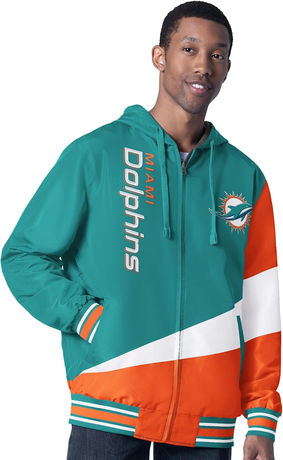G-III Sports Men's NFL Dual Threat Reversable Full-Zip Hooded Jacket
