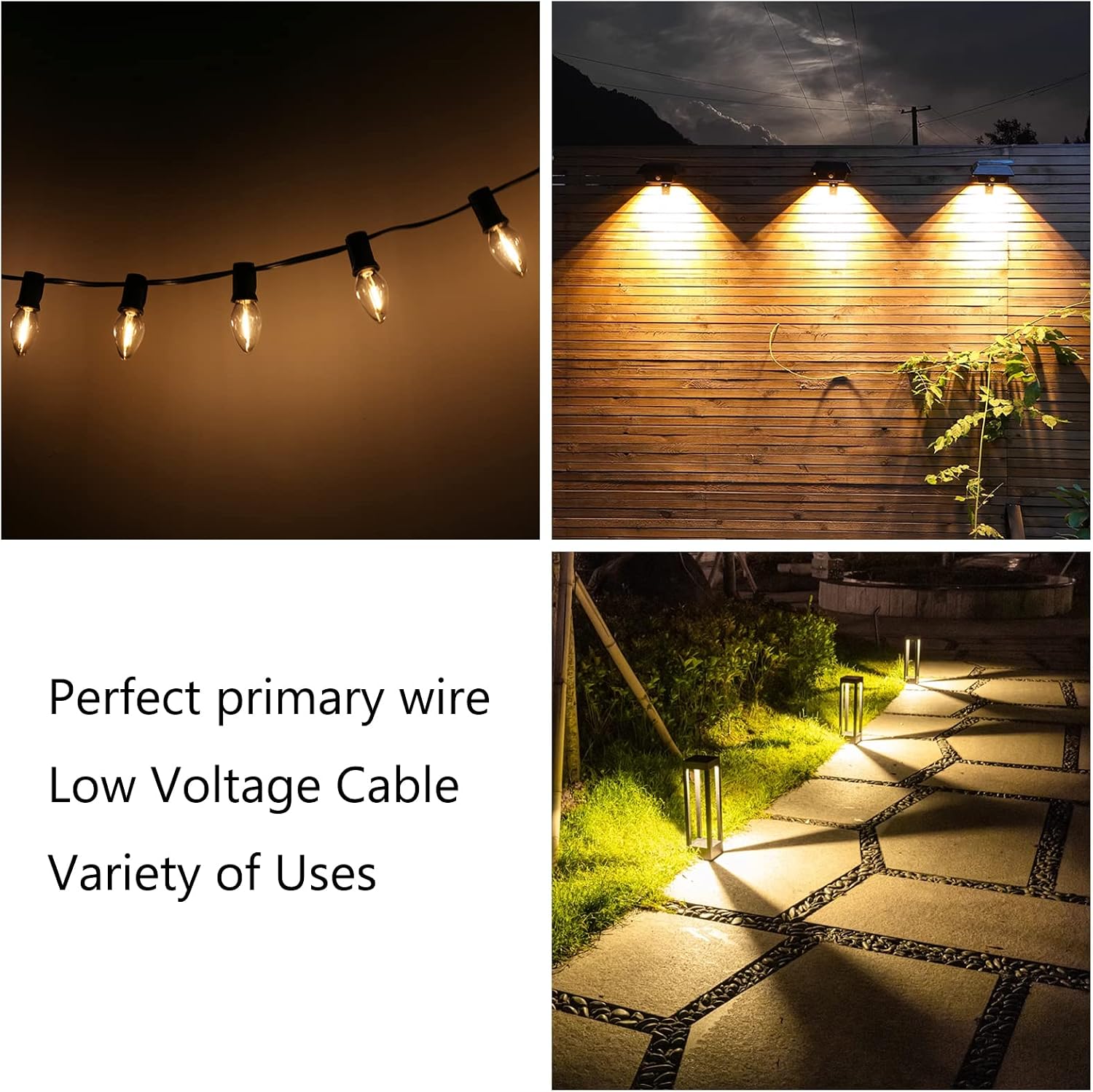 SPT-1 18/2 Low Voltage Landscape Lighting Copper Wire - 1000 Feet Black 18 Gauge 2 Conductor - Outdoor Direct Burial