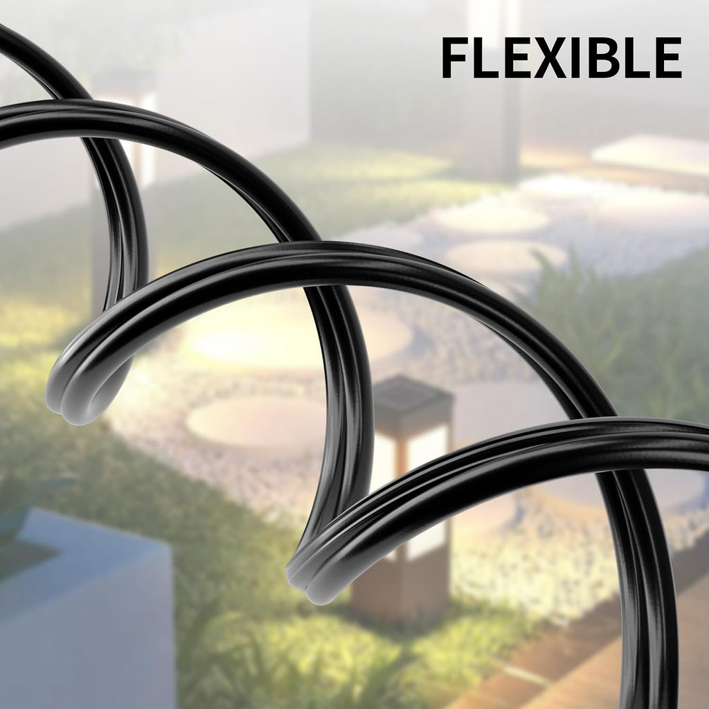 Energeaster 250 Feet 12 Gauge Wire, 12/2 Low Voltage Landscape Wire Pure Copper - Outdoor Direct Burial Waterproof, Electrical Cord 2-Conductor for Low Voltage Landscape Lighting