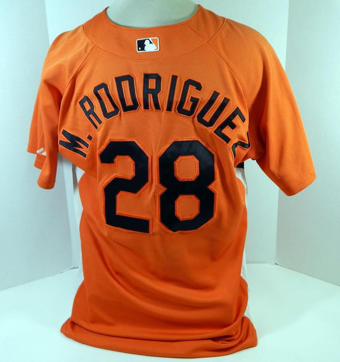 2007-08 Baltimore Orioles M. Rodriguez #28 Game Used Orange Jersey BP E ST 48 0 - Game Used MLB Jerseys