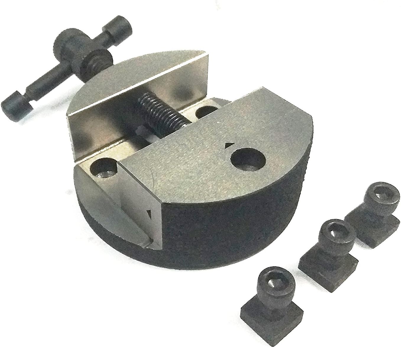 4'/100 MM TILTING MILLING INDEXING ROTARY TABLE WITH ROUND VICE-METAL WORKING (80MM ROUND VICE)