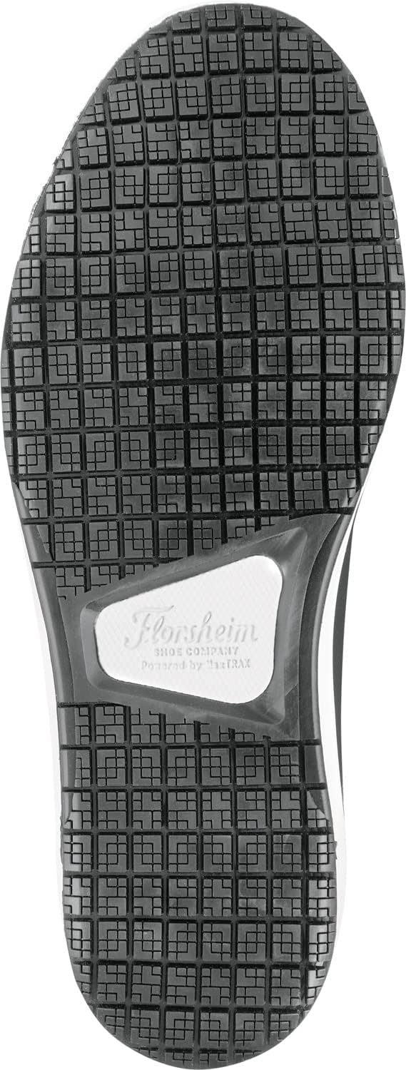 Florsheim Crossover Work, Men's, Black, Steel Toe, EH, MaxTrax Slip Resistant, Lace to Toe Oxford Work Shoe