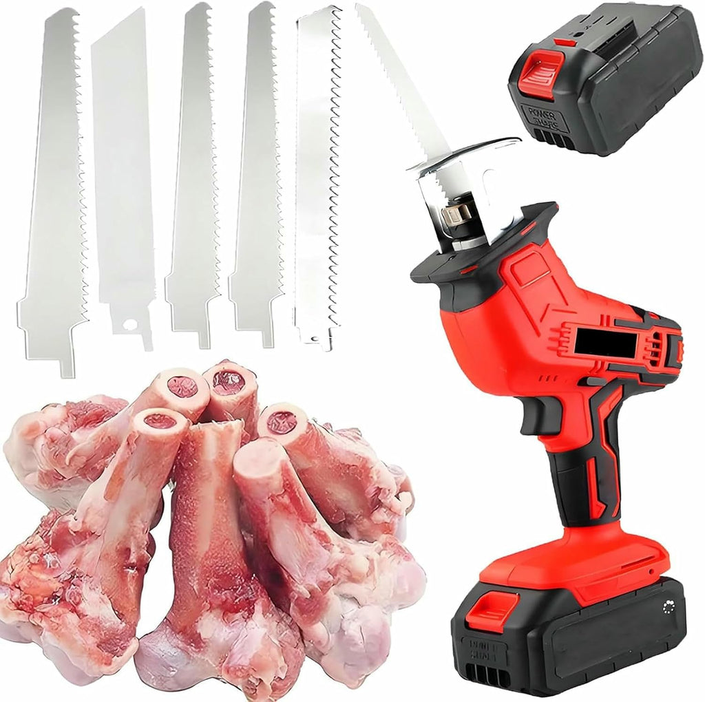 New Cordless Reciprocating Bone Saw - Variable Speed Diy Mini Chainsaw, Ergonomic Grip, For Wood/Metal/Pvc Cutting-Outdoor Garden Diy Cutting Tool