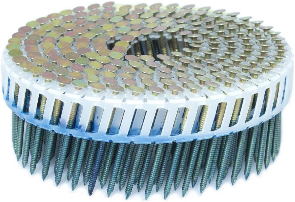 FASCO 1.75 in. x 0.092 in. 15-Degree Ring Galvanized Plastic Sheet Coil Siding Nail 3,200 per Box