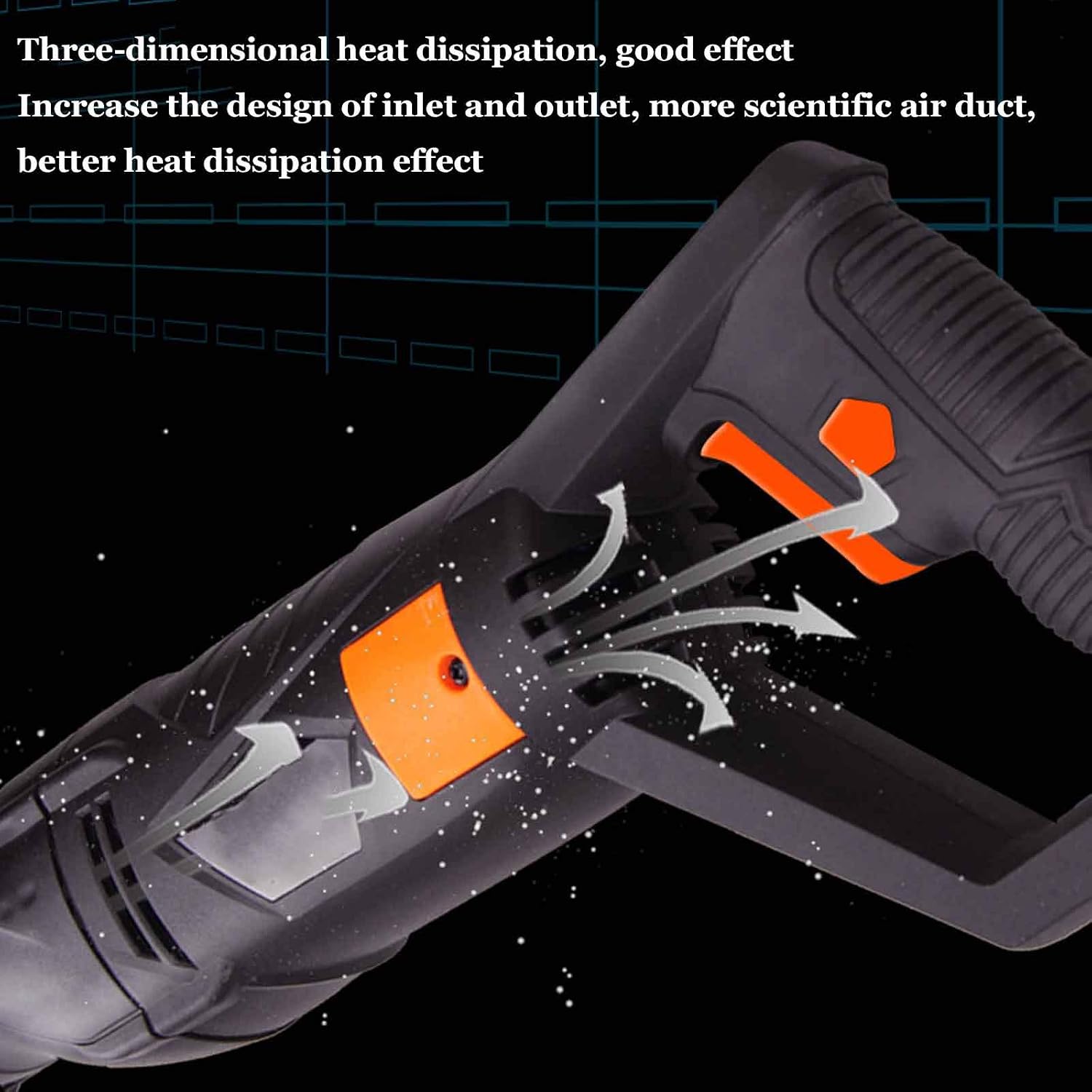 Electric Reciprocating Saw Cordless Mini Chainsaw Saber Saw Woodworking Household Multi-Function Portable Logging Saw for Wood Cutting Tree Pruning